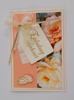 Einladungskarte "Apricot Romance"
